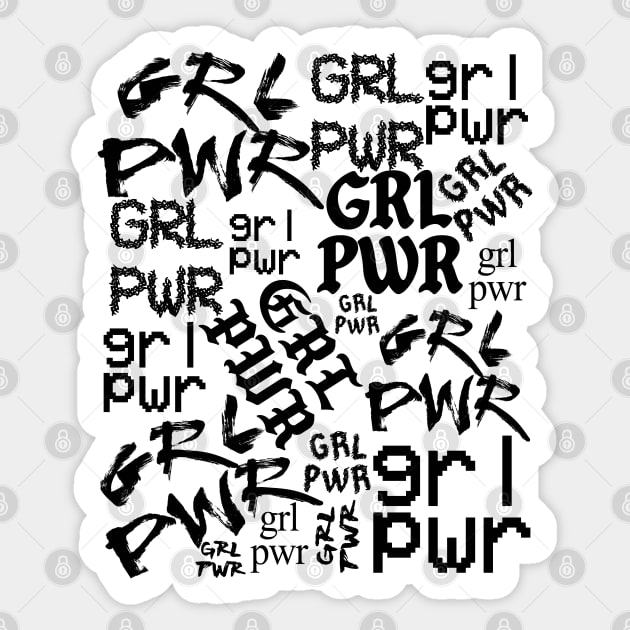 GRL PWR! Sticker by LanaBanana